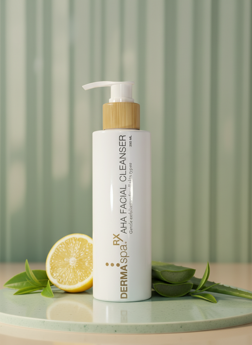 DermaSpa RX AHA Facial Cleanser with lemon and botanical extracts